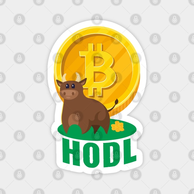 Bitcoin Bull named HODL Magnet by FunawayHit