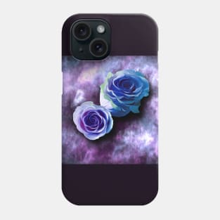 Purple and Blue Roses Phone Case