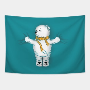 Polar Bear Hug Tapestry