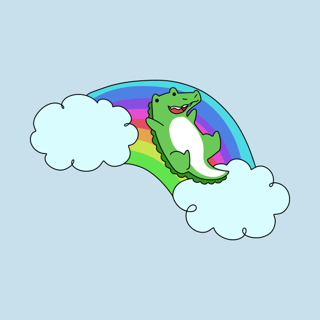 Rainbow Alligator by saradaboru