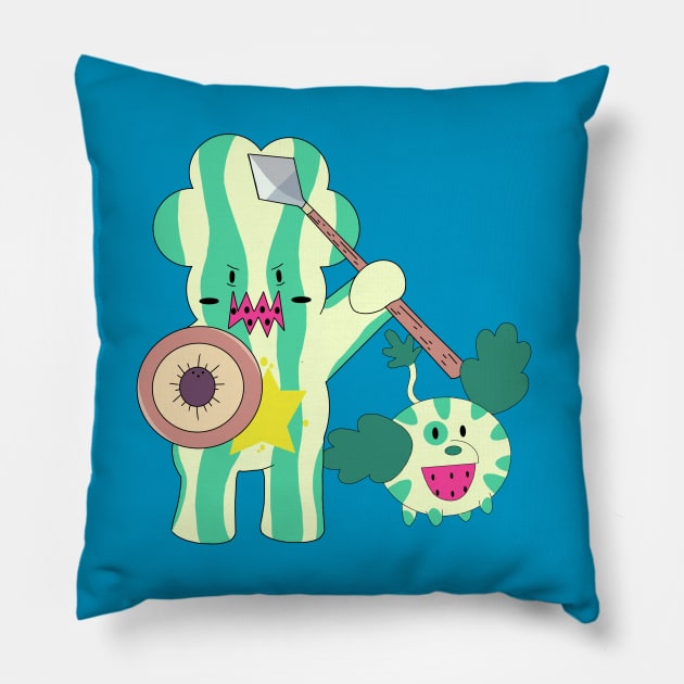 Watermelon Steven Pillow by garciajey