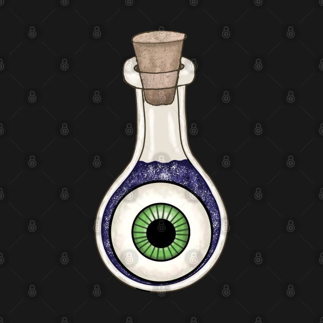 halloween potion with spooky eye by pixspatter