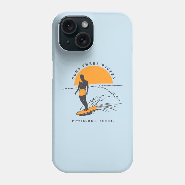 SURF 3 RIVERS Phone Case by OldSkoolDesign