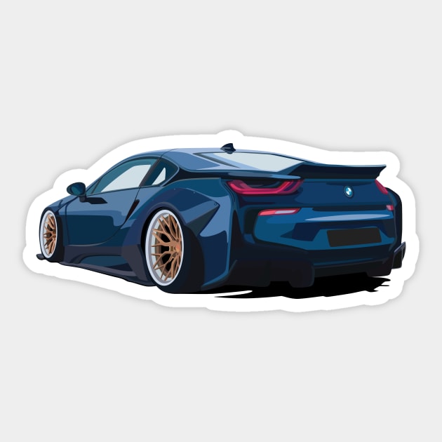 Liberty Walk BMW i8 - Car - Sticker