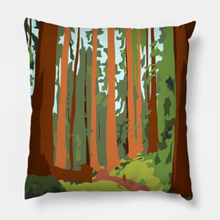 Redwood State Park Pillow