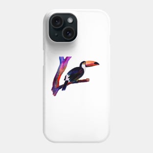 Colorful Parrot Watercolor Painting Phone Case