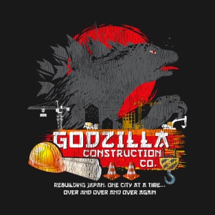 Godzilla Construction Company Worn Dks T-Shirt