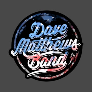 4 Dave Matthews Logo American flag T-Shirt