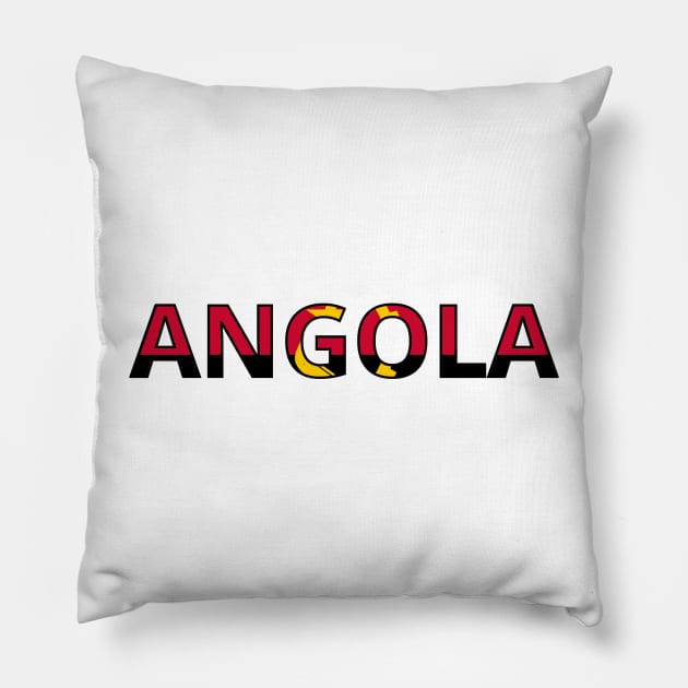 Drapeau Angola Pillow by Pixelforma