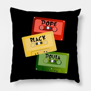 Dope Black Doula Black History Month Black Birth Matters Pillow