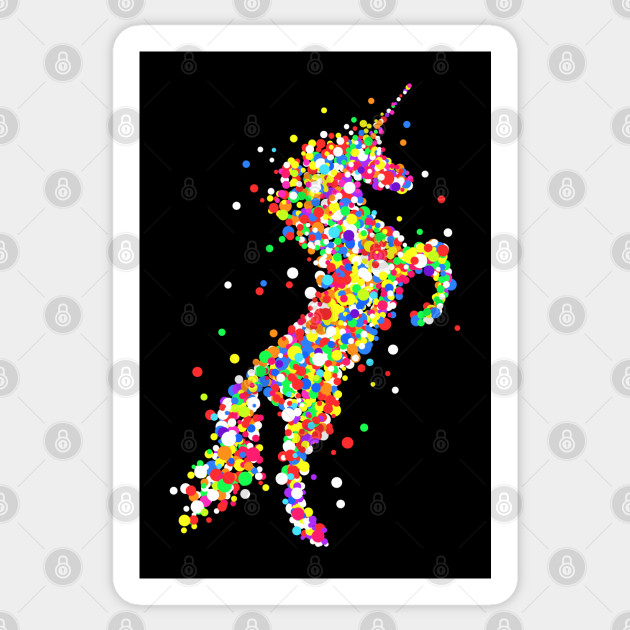 Confetti Unicorn Confetti Sticker Teepublic Uk