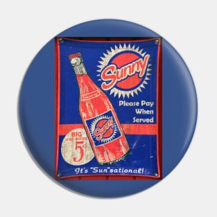 Antique Sunny soda sign Pin