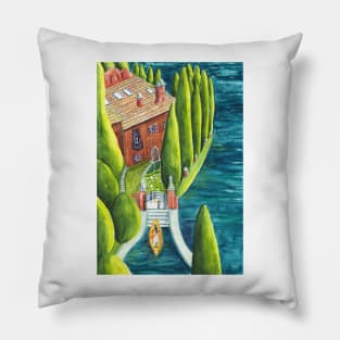 The Visit: Lake Como 5 Pillow