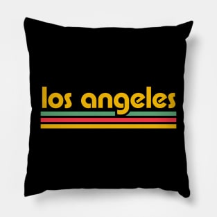 Retro Los Angeles Stripes Pillow