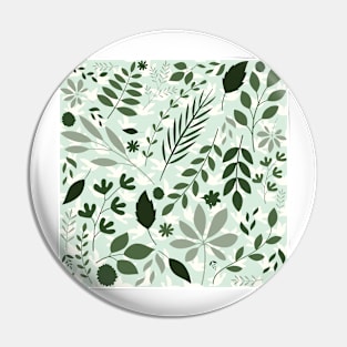 Simple Pattern 8 - Nature, flowers, green Pin