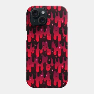 Red and Black Slime Phone Case