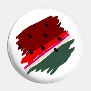 Watermelon Brushwork Pin