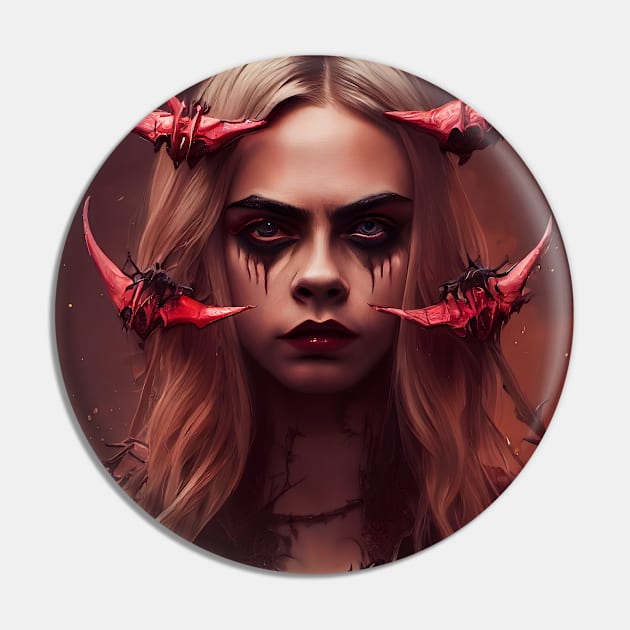 cara delevingne Demoness Portrait Pin by Jedi Master