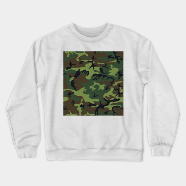 camo crew neck sweatshirt