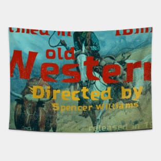 Vintage old western movie poster Tapestry