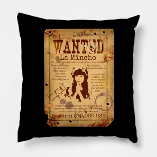 La Mincho Wanted Poster Pillow