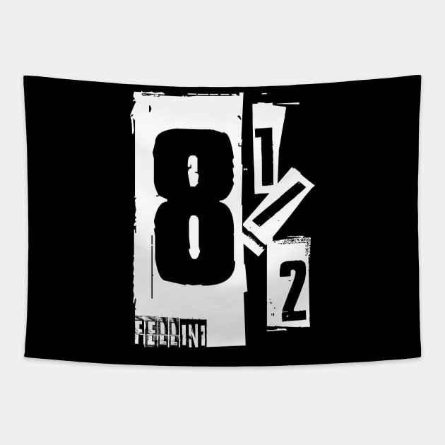 Fellini 8 1/2 Design Tapestry by HellwoodOutfitters