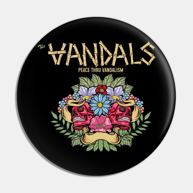 The Vandals Anarchy Burger Pin by NEW ANGGARA