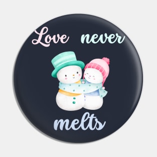 love never melts snowmen Pin