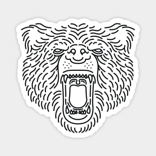 Bear Roar Line Magnet