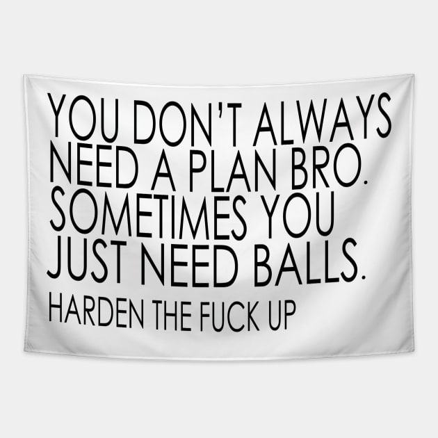 You don't always need a plan bro Tapestry by TomSchulze