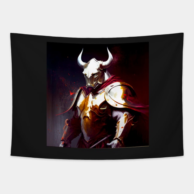 Bull knight - Bobby Tapestry by HIghlandkings