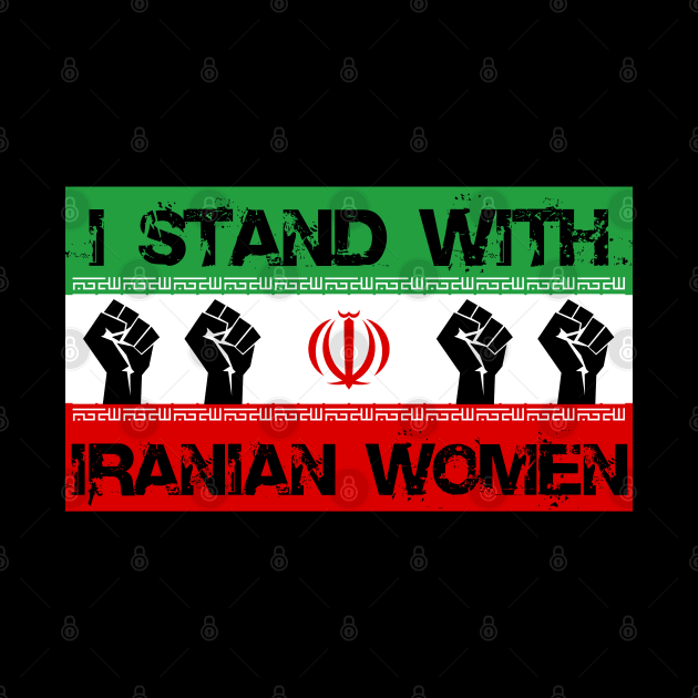 Stand with Iranian Women Iran Flag by Scar