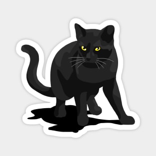 Black Kitty Cat Magnet