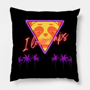 Cute Panda Cyberpunk - I Love Naps - Kawaii Panda #2 Pillow