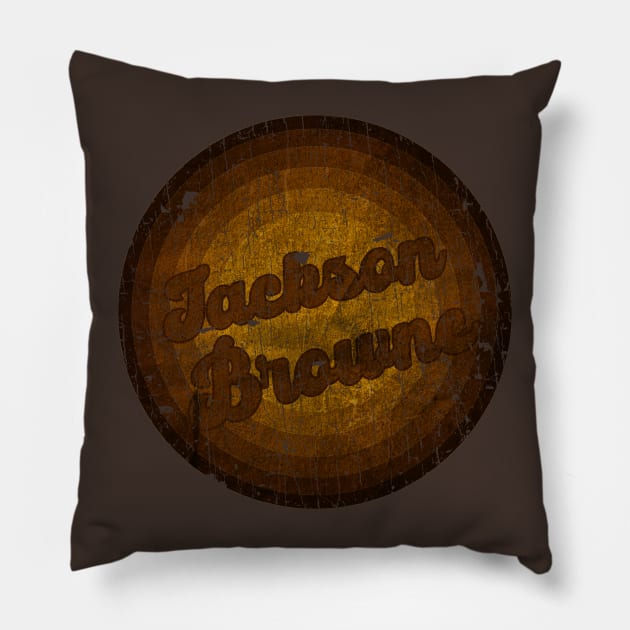 Vintage Style -Jackson Browne Pillow by testerbissnet