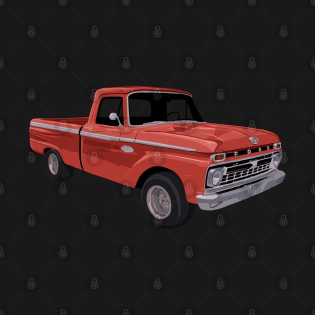 An Old Red Ford Pickup by CosmicFlyer