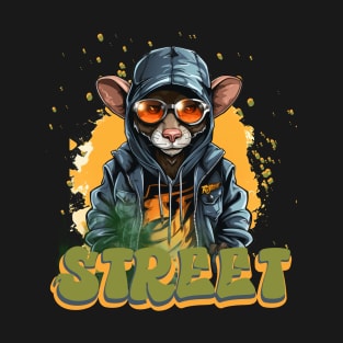 Colorful Rat Street Life T-Shirt