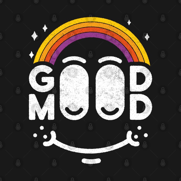 Positive Good Mood Colorful happy face by opippi