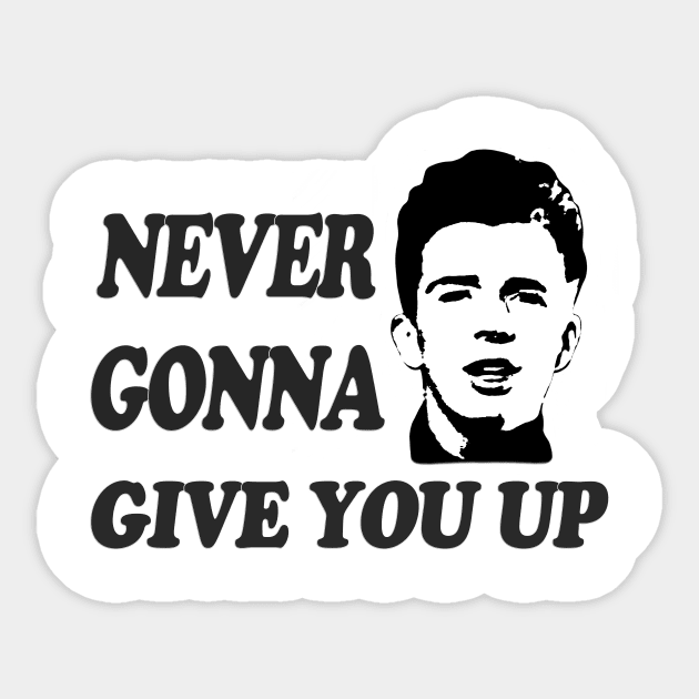 Rickroll Never Gonna Give You Up QR Code Vinyl Sticker Decal