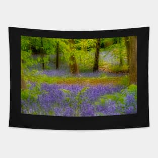 Dreamy bluebell art Tapestry