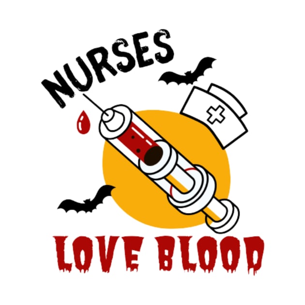 Halloween nurse nurses love blood funny Halloween costumes by THESHOPmyshp