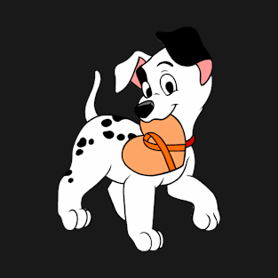 Dalmatian with orange Awareness ribbon T-Shirt