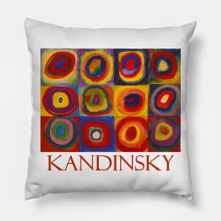 Squares with Concentric Circles by Wassily Kandinsky Pillow