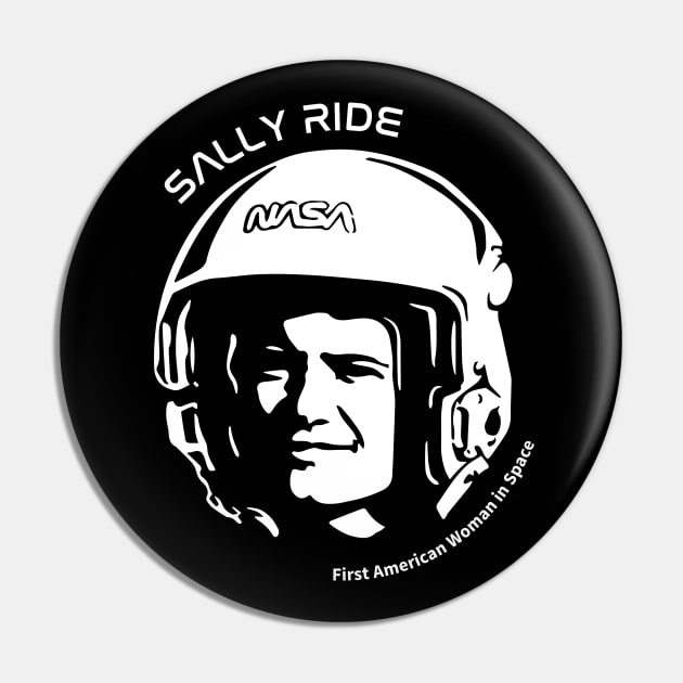 Women in Space: Sally Ride Pin by photon_illustration