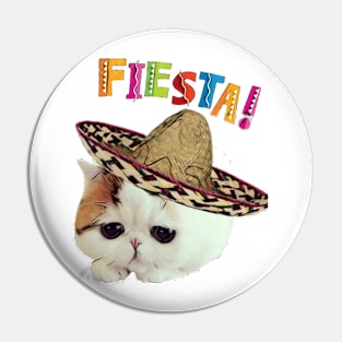 Cinco de Mayo meow-o Fiesta kitty Pin