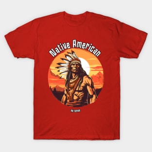 Native American Indian Cool Art 3D Print Tees Men's Women Short Sleeve  T-Shirt