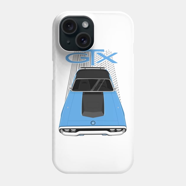 Plymouth Road Runner GTX 1971 - 1972 - glacial blue Phone Case by V8social