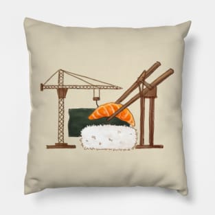 Suship in sushi shipyard Pillow