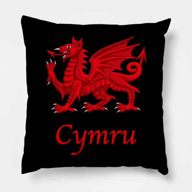 Wales - Cymru Pillow by SteveHClark