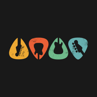 Retro Guitar Picks T-Shirt